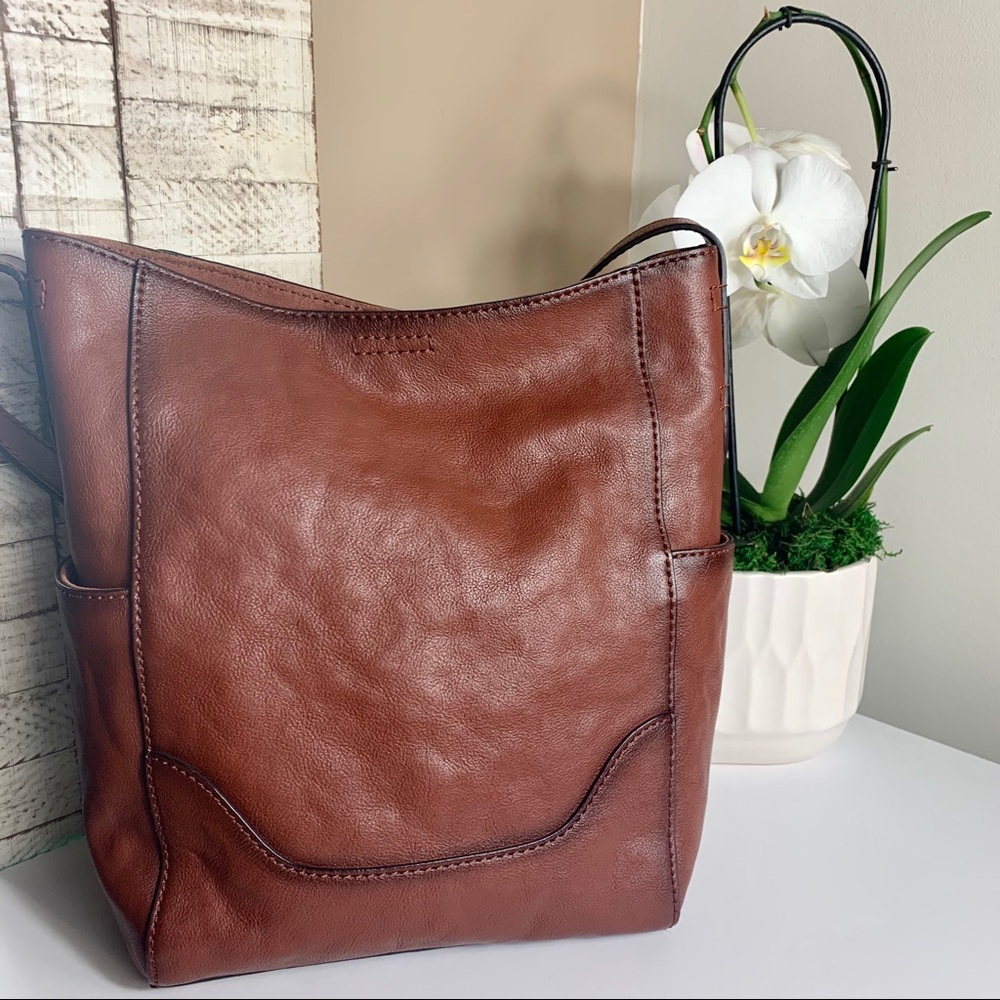 Frye Leather Side Pocket Hobo
